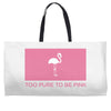 Too Pure To Be Pink Weekender Totes