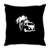 camper van surf split retro Throw Pillow