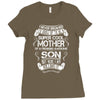 Super Cool Mother Of A Freaking Awesome Son Ladies Fitted T-Shirt