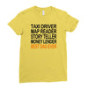 best dad ever fathers Ladies Fitted T-Shirt