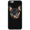 blue and tan frenchie iPhone 6/6s Case