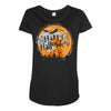 happy halloween 1 Maternity Scoop Neck T-shirt