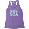 i ski like a girl Racerback Tank