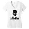 we are anonymous tshirt pipa sopa acta v for vendetta hacker's t shirt Women's V-Neck T-Shirt