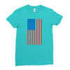 american flag Ladies Fitted T-Shirt