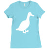 cool duck retro Ladies Fitted T-Shirt