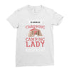 camping lady Ladies Fitted T-Shirt
