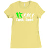 zombie fast food  funny Ladies Fitted T-Shirt