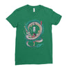 the girl and the dragon Ladies Fitted T-Shirt