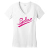 believe hand lettering printed t shirt Women's V-Neck T-Shirt