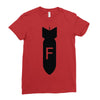 dropping f bomb Ladies Fitted T-Shirt