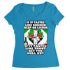 if it tastes like chicken, funny rude ideal birthday present Women's Triblend Scoop T-shirt