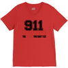 911 dispatcher heroes black logo V-Neck Tee