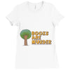 books are murder Ladies Fitted T-Shirt