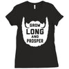 grow long and prosper funny Ladies Fitted T-Shirt