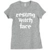 resting witch face Ladies Fitted T-Shirt
