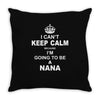 i cant keep calm because i am going to be a Nana Throw Pillow