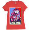 chewbacca poster, ideal gift or birthday present Ladies Fitted T-Shirt