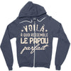 voila a quoi ressemble le papou parfait2 Zipper Hoodie