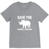chubby unicorn V-Neck Tee