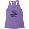 my boost aint one Racerback Tank