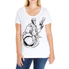 hellboy Ladies Curvy T-Shirt