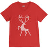 christmas deer V-Neck Tee