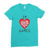 IM LOVE GAMES Ladies Fitted T-Shirt