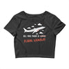 all you need is flight ticket Crop Top
