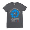 aperture science volunteer Ladies Fitted T-Shirt