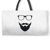 beard and glasses Weekender Totes