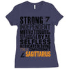 Strong Independent Motivated Sagittarius Ladies Fitted T-Shirt