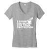 for your protection Women's V-Neck T-Shirt