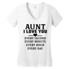 I Love You Aunt Women's V-Neck T-Shirt