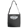 nbc psych fist bump Adjustable Strap Totes