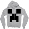 creeper face Zipper Hoodie