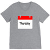 title of day of the week sunday thursday day of the week V-Neck Tee