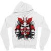 samurai mask of doom Zipper Hoodie