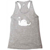 apatosaurus white Racerback Tank