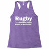rugby a hooligans game Racerback Tank