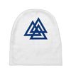 valknutr knoten der gefallenen odin nordisch symbol aspekte wotan Baby Beanies