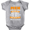 all men are created equal but only the best are born in november Baby Bodysuit
