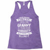 Super Cool Granny Of A Freaking Awesome Granddaughter Racerback Tank