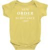 new order substance 1987 Baby Onesie