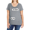 I am Hungry! - Me Too! Mom and Baby Talking Ladies Curvy T-Shirt