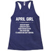 April Girl Hated By Many Racerback Tank