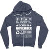 Born In November Zipper Hoodie