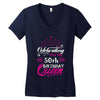 Celebrating With The 50th Birthday Queen Women's V-Neck T-Shirt