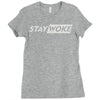 stay woke now Ladies Fitted T-Shirt