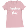 trombone hero funny music Ladies Fitted T-Shirt